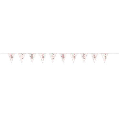 Afbeelding van Vlaggenlijn glitz rose gold ���16��� (275cm)