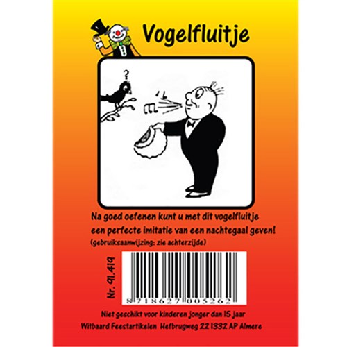 Afbeelding van Vogelfluitje (verpakt)