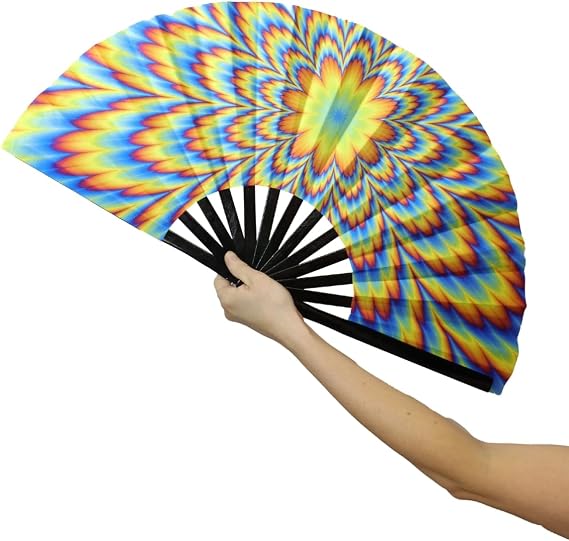 Afbeelding van Waaier Psychodelic Fan Psychodelic ca. 60cm