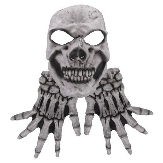 Afbeelding van White Skull With Hands